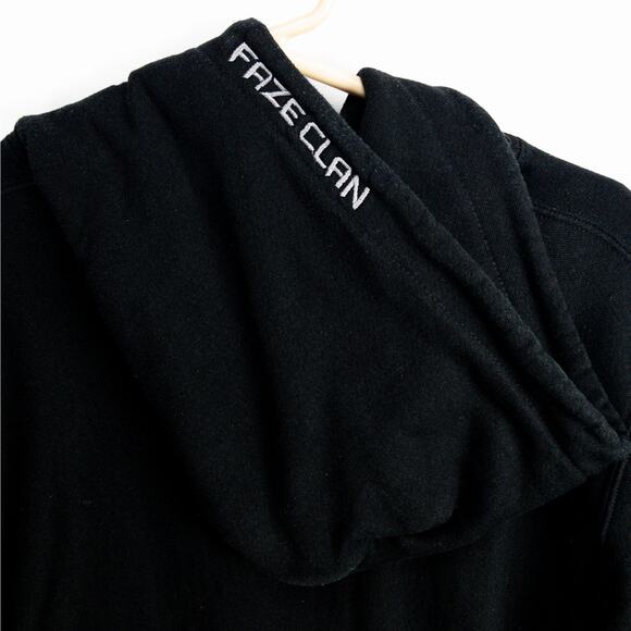 FaZe Clan Hoodie Champion Reverse Weave Men’s Medium Black Relaxed Fit Esports - Picture 8 of 9